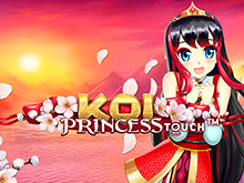 Японские символы и аниме-стиль в игровом автомате Koi Princess