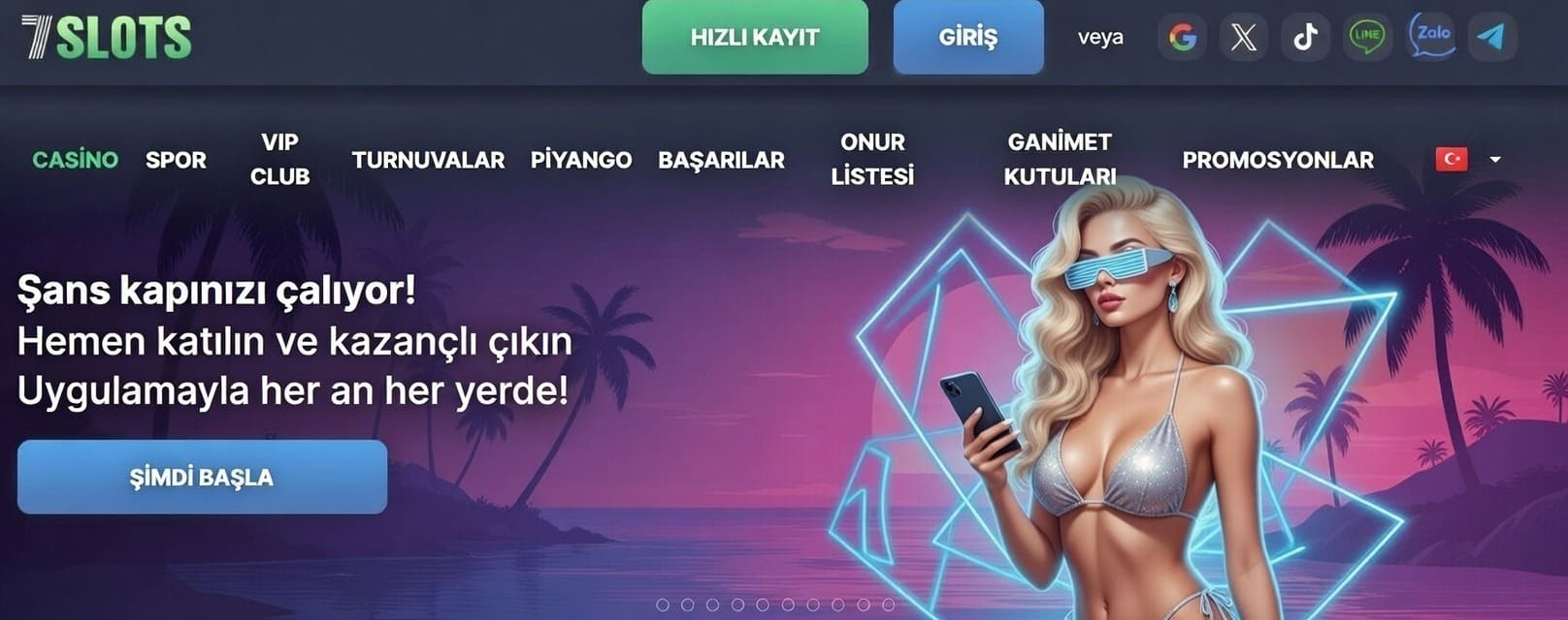7Slots mobil uygulama ile her yerden casino keyfi